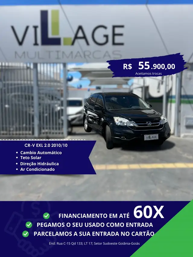 Carro Honda CR-V 2010 EXL 4X4 2.0 16V (aut)