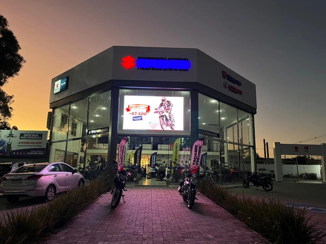 Fachada da loja BOX MOTOS SUZUKI - Porto Seguro - BA