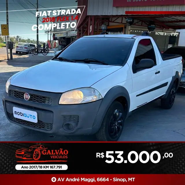Carro Fiat Strada 2018 Hard Working 1.4 (Flex) (Cabine Simples)