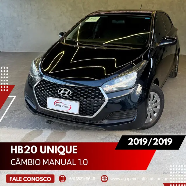 Carro Hyundai HB20 2019 1.0 Unique (Flex)