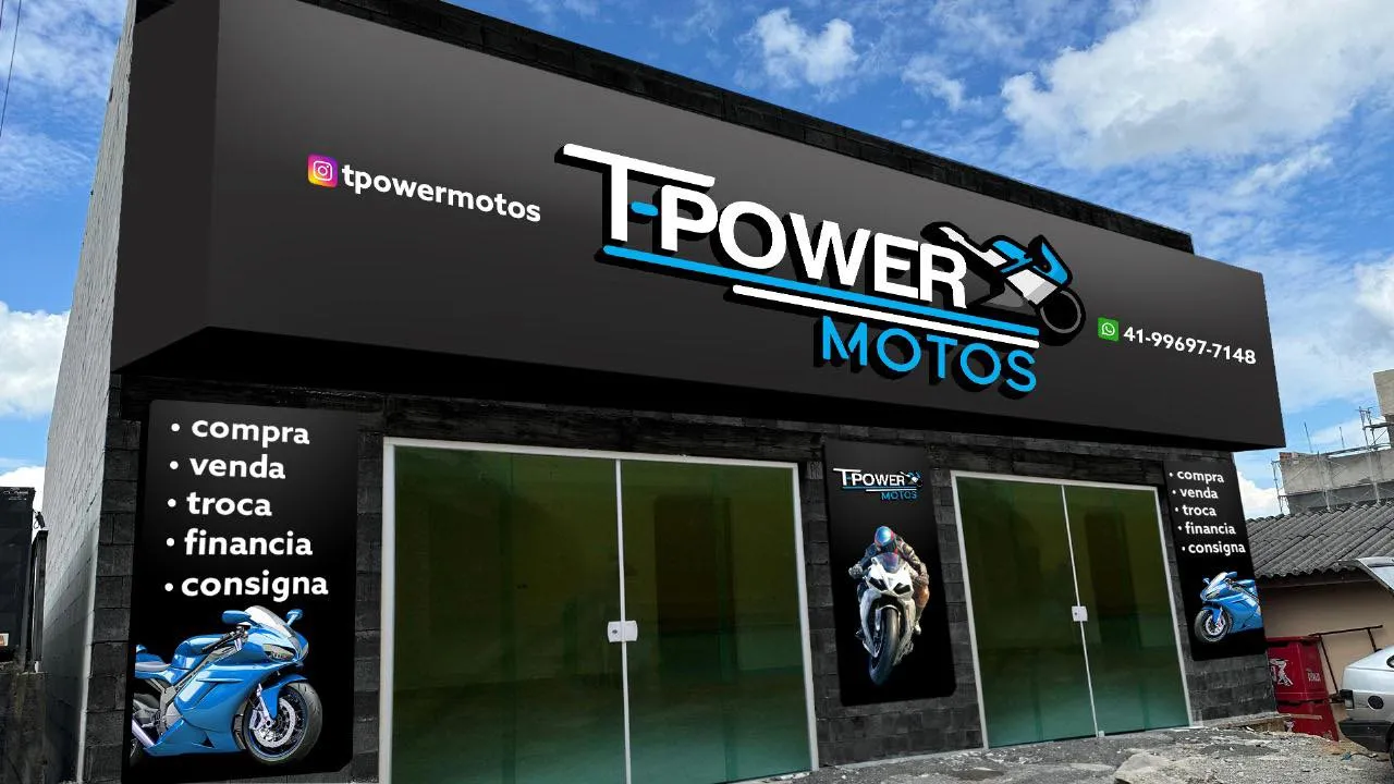 Fachada da loja T-POWER MOTOS LTDA - Fazenda Rio Grande - PR