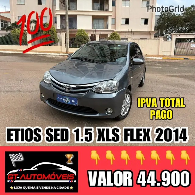 Carro Toyota Etios Sedan 2014 XLS 1.5 (Flex)