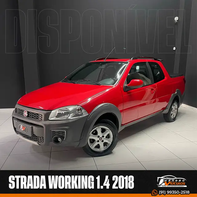 Carro Fiat Strada 2018 Hard Working 1.4 (Flex) (Cabine Dupla)