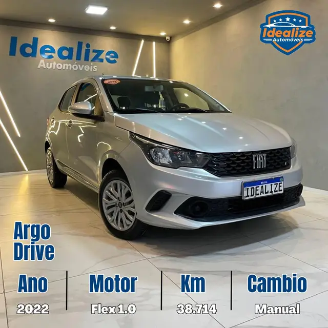 Carro Fiat Argo 2022 1.0