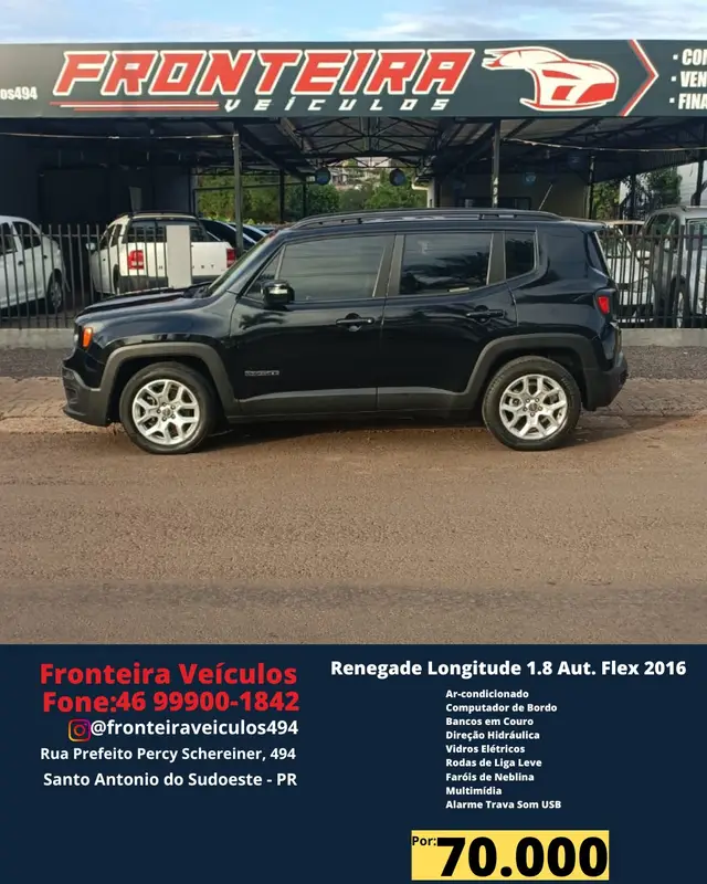 Carro Jeep Renegade 2016 Longitude 1.8 4x2 (Aut) (Flex)