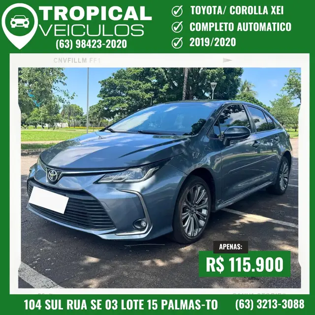 Carro Toyota Corolla 2020 2.0 XEi Multi-Drive S (Flex)