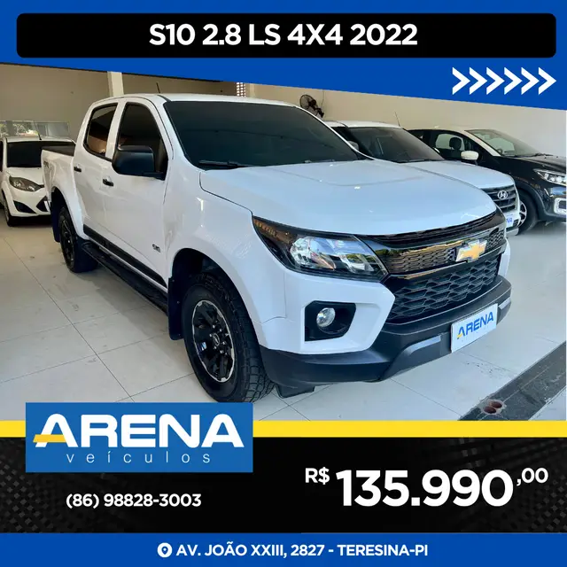Carro Chevrolet S10 Cabine Dupla 2022 S10 2.8 CTDI LS 4WD (Cabine Dupla)