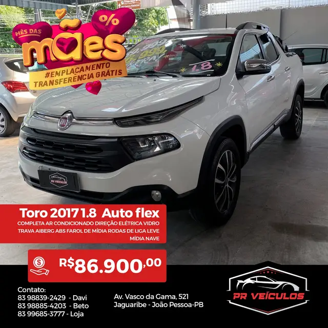 Carro Fiat Toro 2017 Freedom 1.8 AT6 4x2 (Flex)