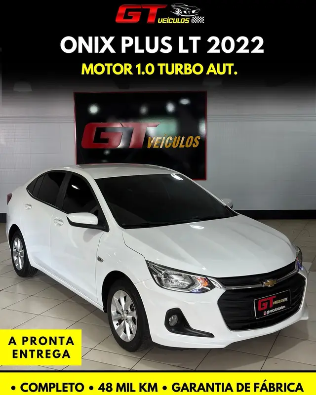 Carro Chevrolet Onix Plus 2022 1.0 LT Turbo (Flex) (Aut)