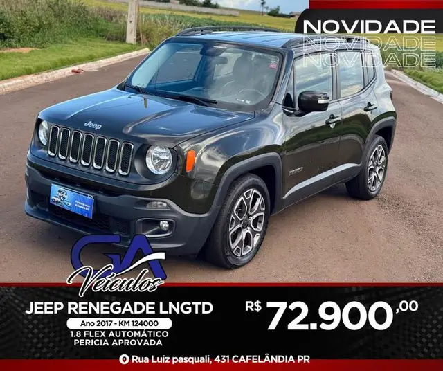 Carro Jeep Renegade 2017 Longitude 1.8 4x2 (Aut) (Flex)