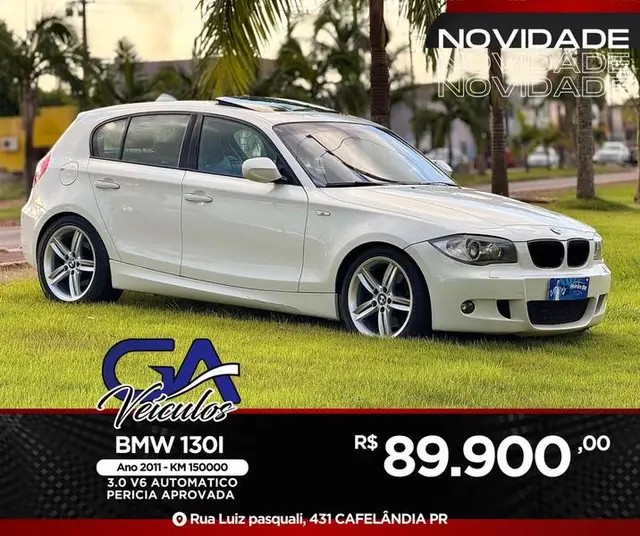 Carro BMW 130i 2011 130iA 3.0 24V 265cv 5p