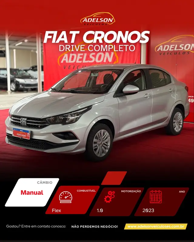 Carro Fiat Cronos 2023 Drive 1.0 (Flex) MT