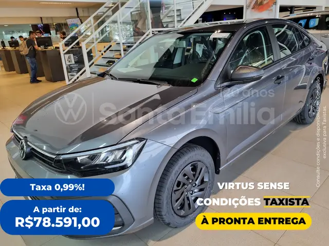 Carro Volkswagen Virtus 2025 1.0 Sense 16V (Flex)