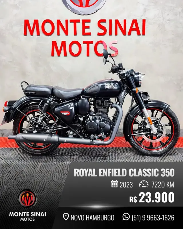 Carro Royal Enfield Classic 350 2023 Halcyon