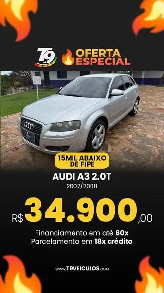 Carro Audi A3 Sportback 2008 A3 2.0 TFSI Sportback