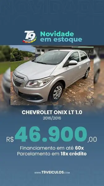 Carro Chevrolet Onix 2016 1.0 LT SPE/4