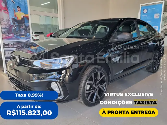 Carro Volkswagen Virtus 2025 Exclusive 250 TSI 1.4