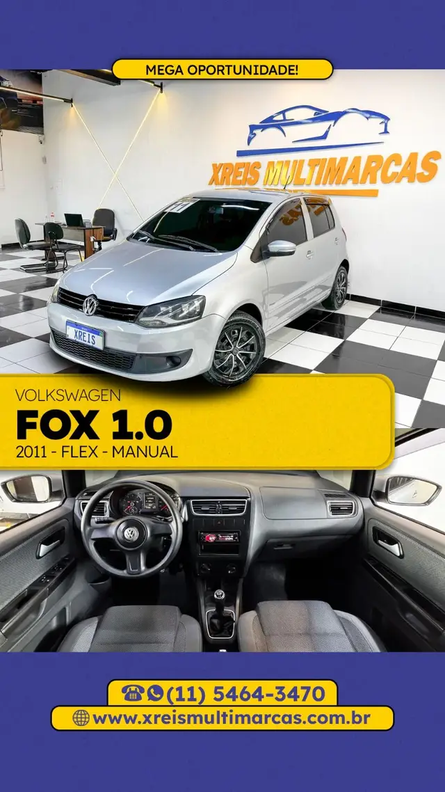 Carro Volkswagen Fox 2011 1.0 8V (Flex) 4p