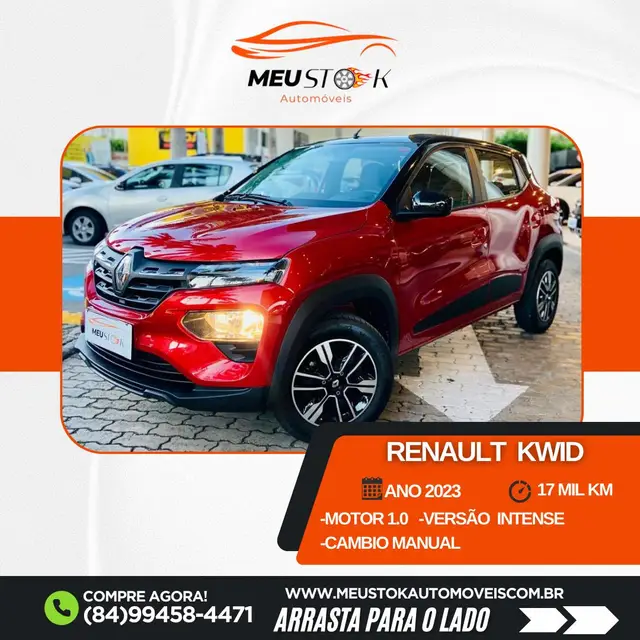Carro Renault Kwid 2023 Intense 1.0 12v SCe (Flex)