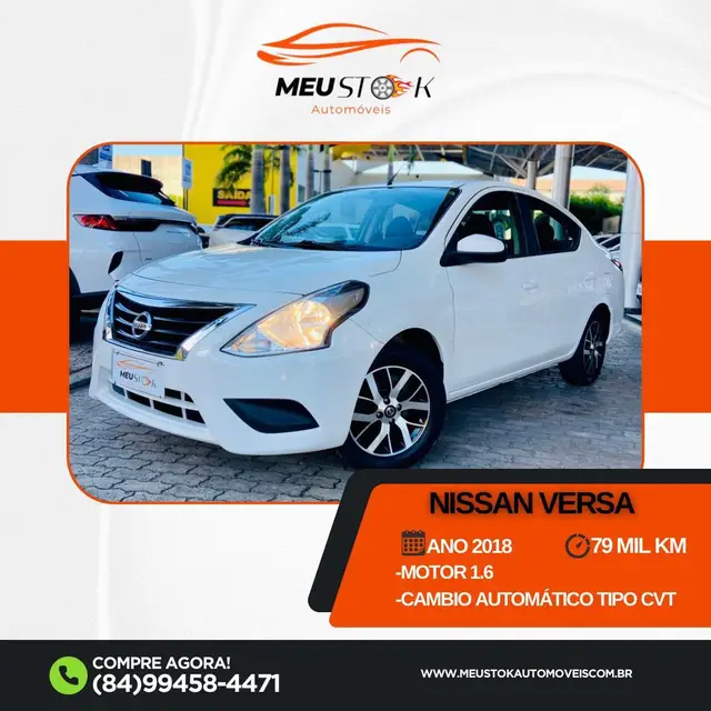 Carro Nissan Versa 2018 1.6 16V SV FlexStart CVT (Flex)