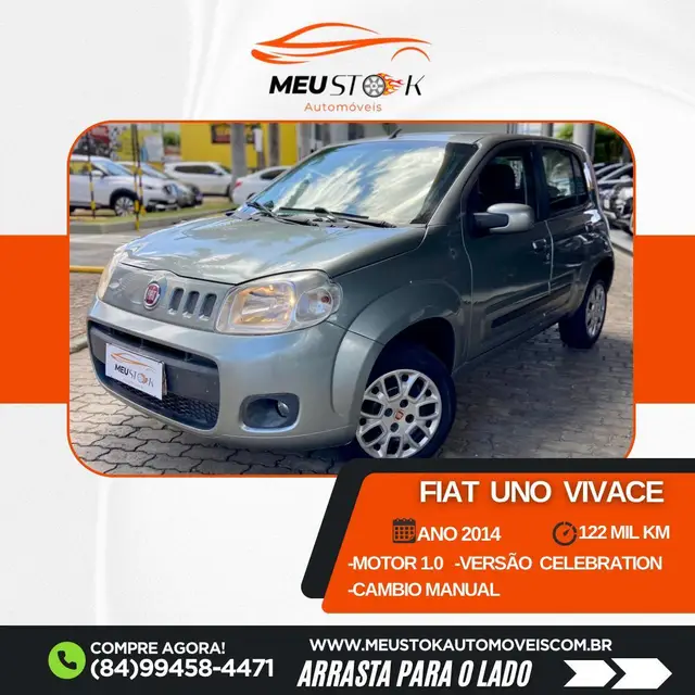 Carro Fiat Uno 2014 Vivace Celeb. 1.0 8V (Flex) 4p