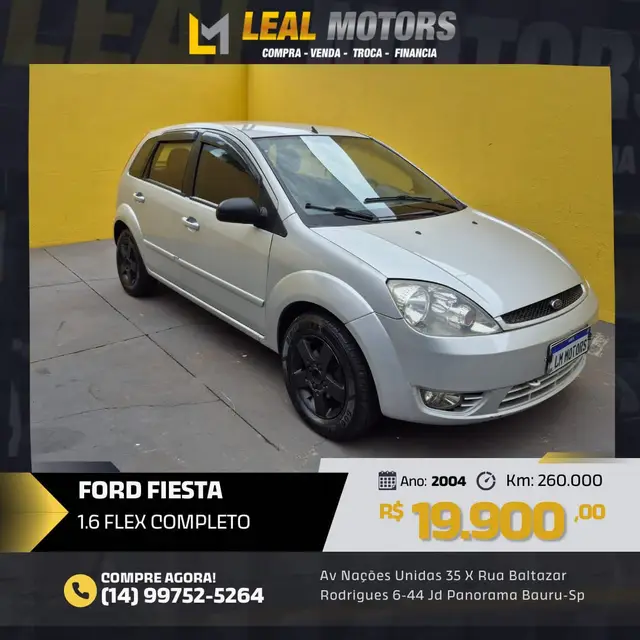 Carro Ford Fiesta Hatch 2004 Class 1.6 8V