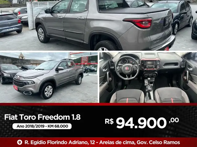 Carro Fiat Toro 2019 Freedom 1.8 AT6 4x2 (Flex)