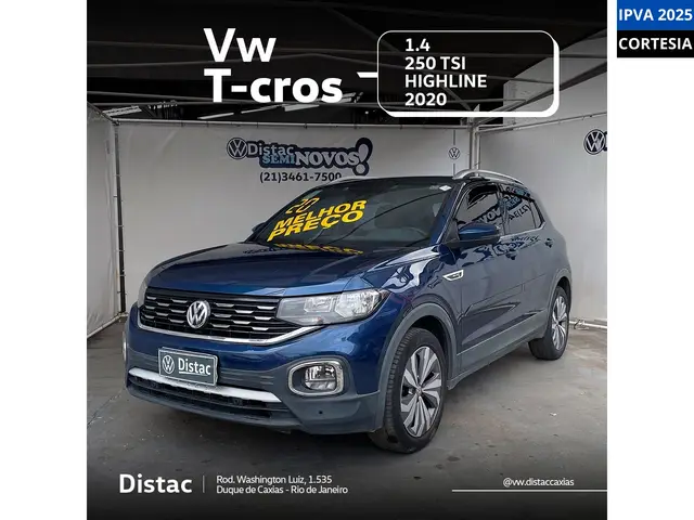 Carro Volkswagen T-Cross 2020 1.4 TSI Highline (Aut) (Flex)