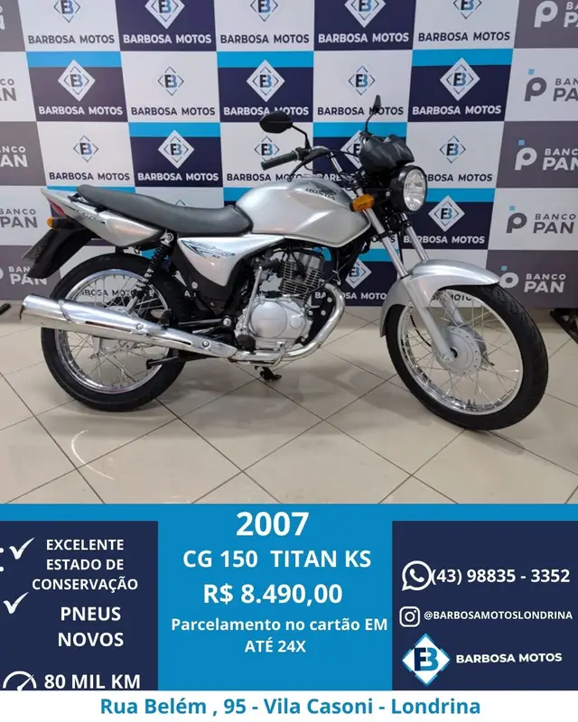 Carro Honda CG 150 2007 Job