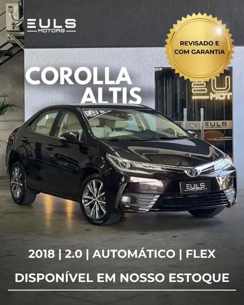 Carro Toyota Corolla 2018 2.0 Altis Multi-Drive S (Flex)