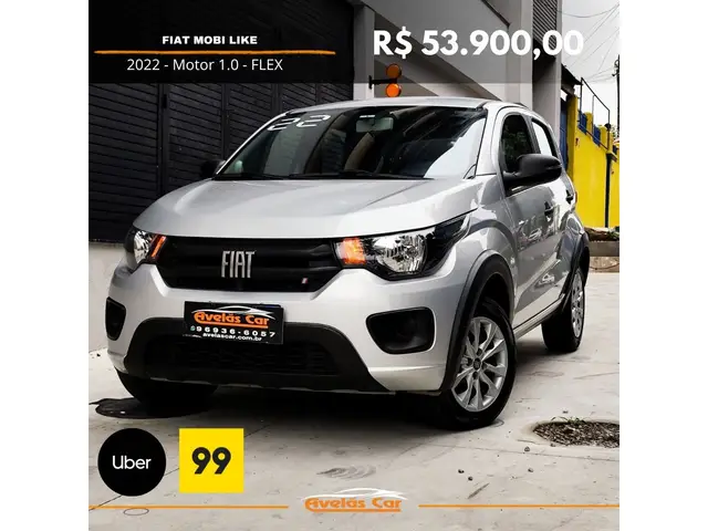 Carro Fiat Mobi 2022 Like 1.0 (Flex)