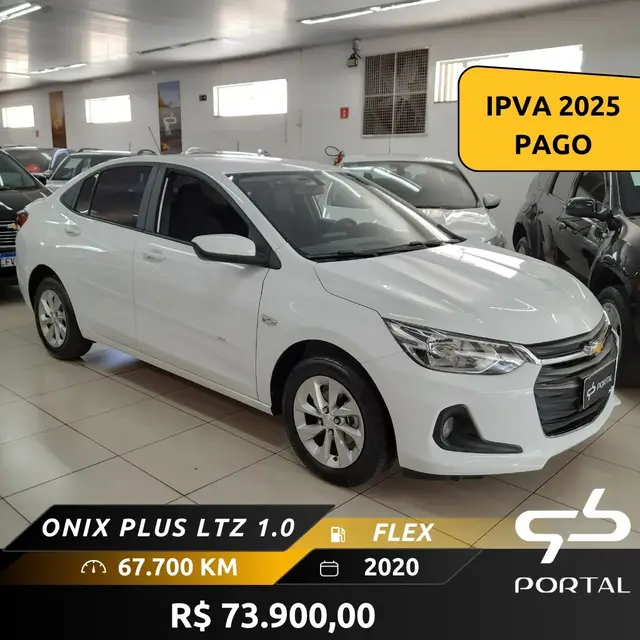 Carro Chevrolet Onix Plus 2020 1.0 LTZ Turbo Flex (Aut)