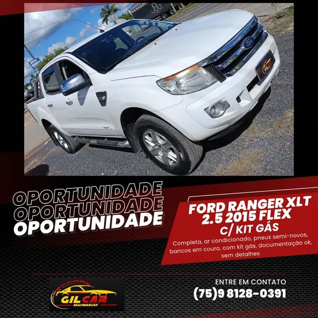Carro Ford Ranger Cabine Dupla 2015 Ranger 2.5 Flex 4x2 CD XLT