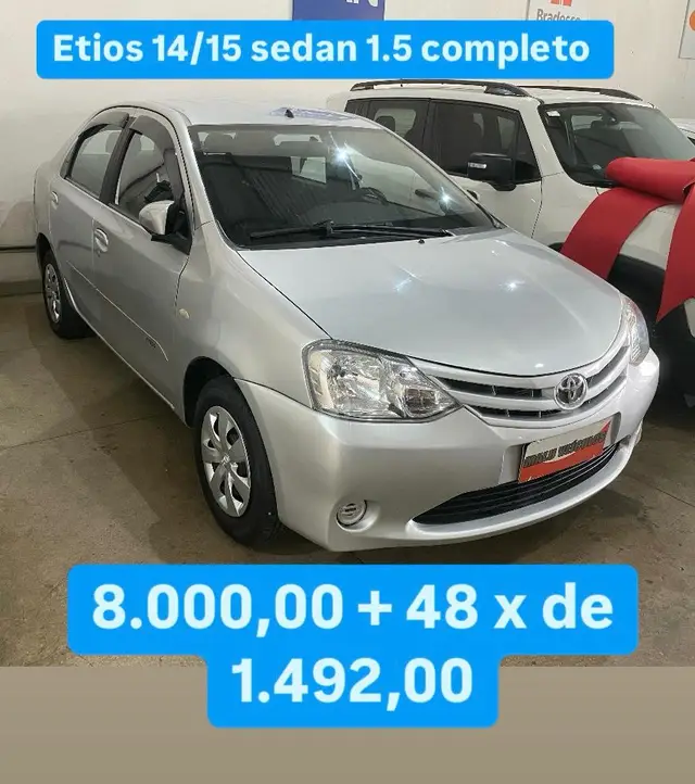 Carro Toyota Etios Sedan 2015 X 1.5 (Flex)