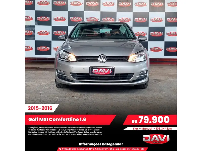 Volkswagen Golf Comfortline 1.6 MSI (Aut) (Flex)