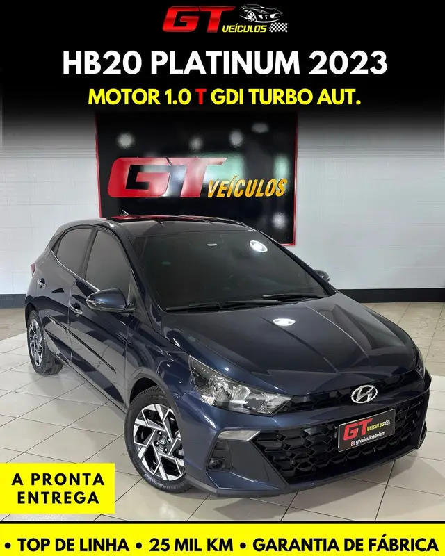 Carro Hyundai HB20 2023 Platinum 1.0 TGDI (Aut.)