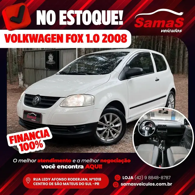 Carro Volkswagen Fox 2008 1.0 8V (Flex)