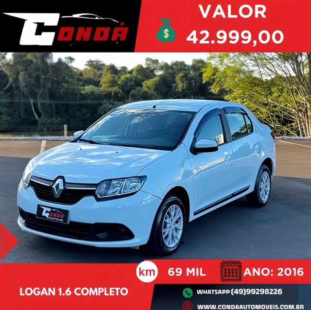 Carro Renault Logan 2016 Expression 1.6 8V (Flex)