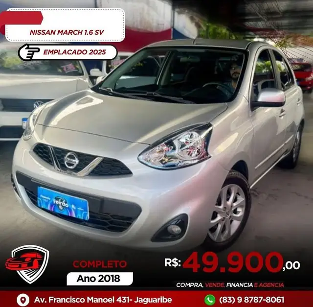 Carro Nissan March 2018 1.6 16V SV (Flex)