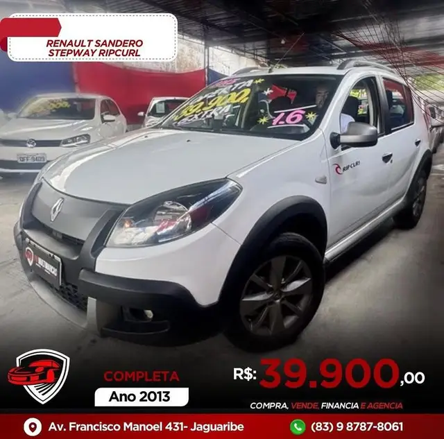 Carro Renault Sandero Stepway 2013 Hi-Flex 1.6 16V