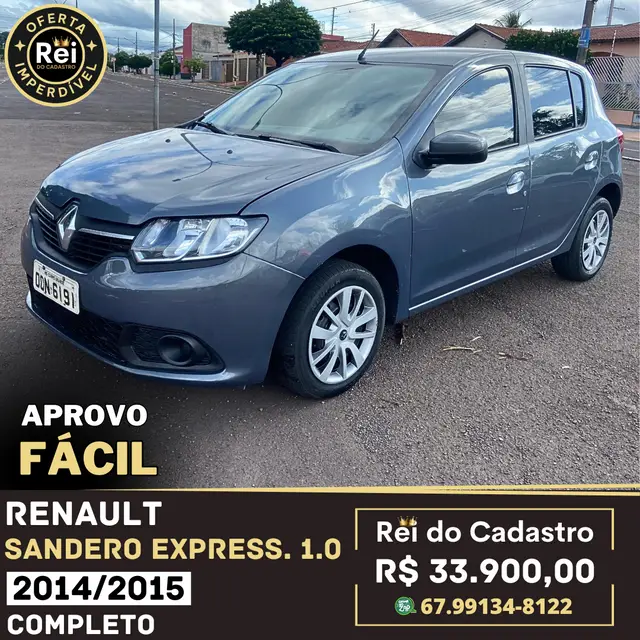Carro Renault Sandero 2015 Expression 1.0 16V (Flex)