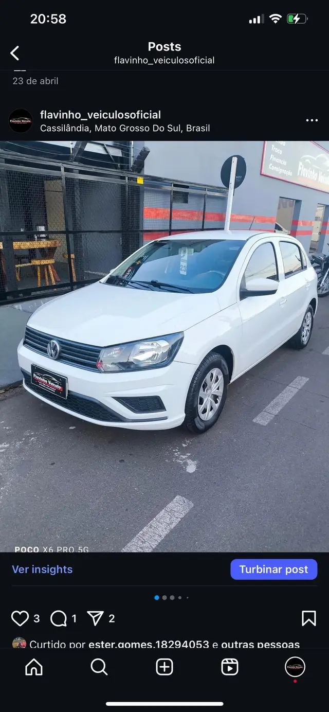 Carro Volkswagen Gol 2023 1.0 12v (Flex)