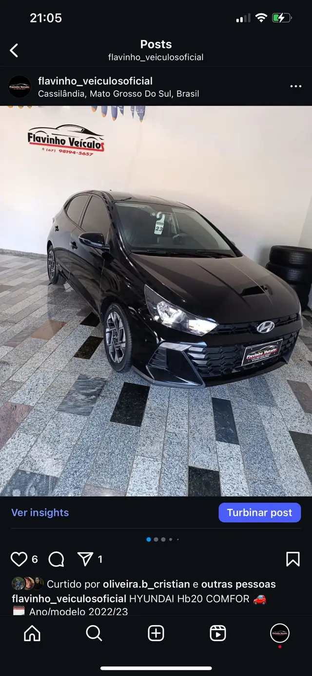 Carro Hyundai HB20 2023 Comfort 1.0 TGDI (Aut.)