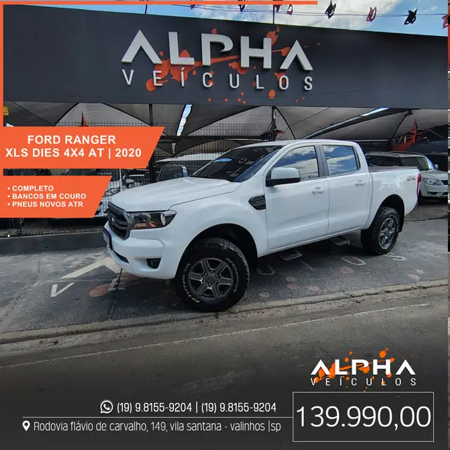 Carro Ford Ranger Cabine Dupla 2020 Ranger 2.2 TD XLS CD 4x4 (Aut)