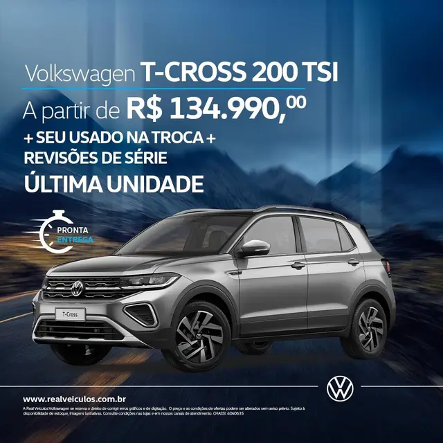 Carro Volkswagen T-Cross 2025 1.0 200 TSI 12V (Aut) (Flex)