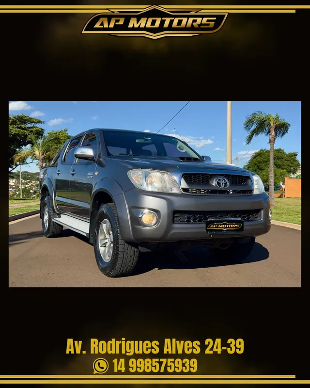 Carro Toyota Hilux Cabine Dupla 2009 Hilux SRV 4x4 3.0 (cab. dupla)