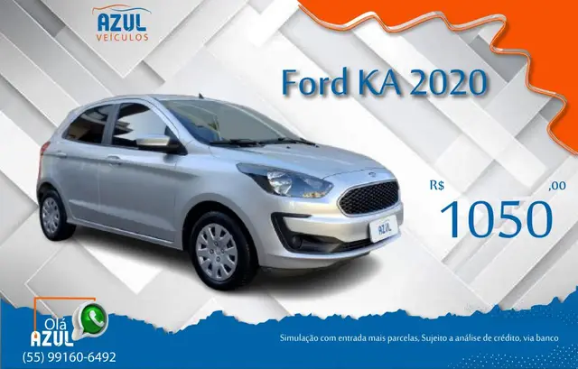 Carro Ford Ka 2020 1.0 SE Plus (Flex)