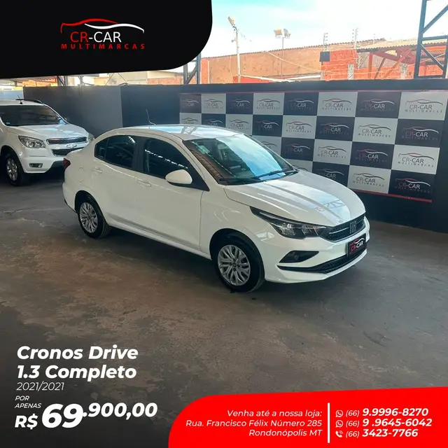 Carro Fiat Cronos 2021 Drive 1.3 (Flex)