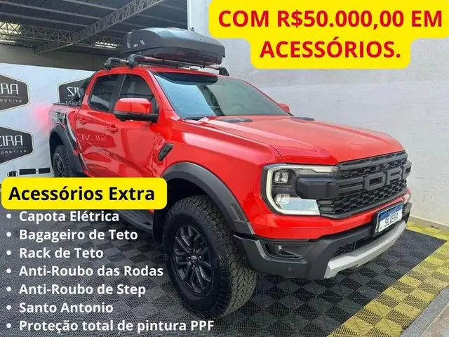 Carro Ford Ranger Cabine Dupla 2024 Ranger Raptor 3.0 V6 Bi-Turbo 4WD AUT.