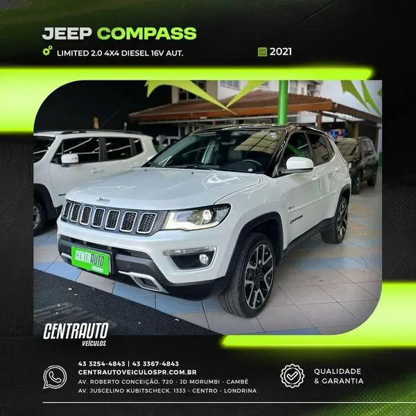 Carro Jeep Compass 2021 2.0 TDI Limited 4x4 (Aut)